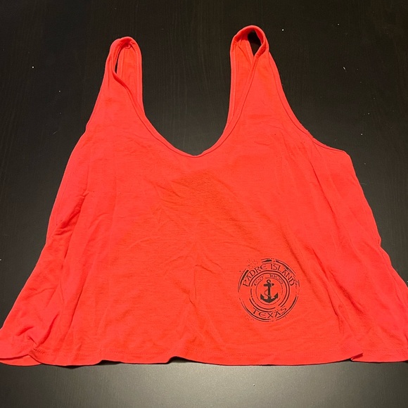 Orange Backless Padre Island Tank Top, Size Medium - Picture 1 of 4